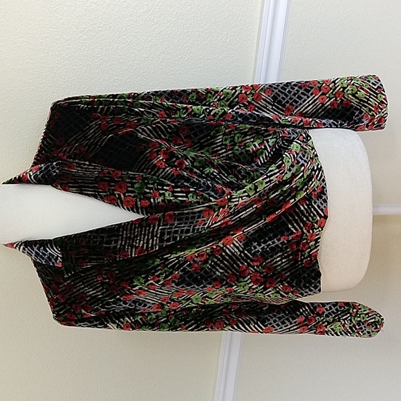 Anthropologie Cropped Velvet Blazer - Picture 2 of 14